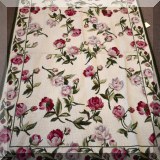 R102. Needlepoint rose rug.
